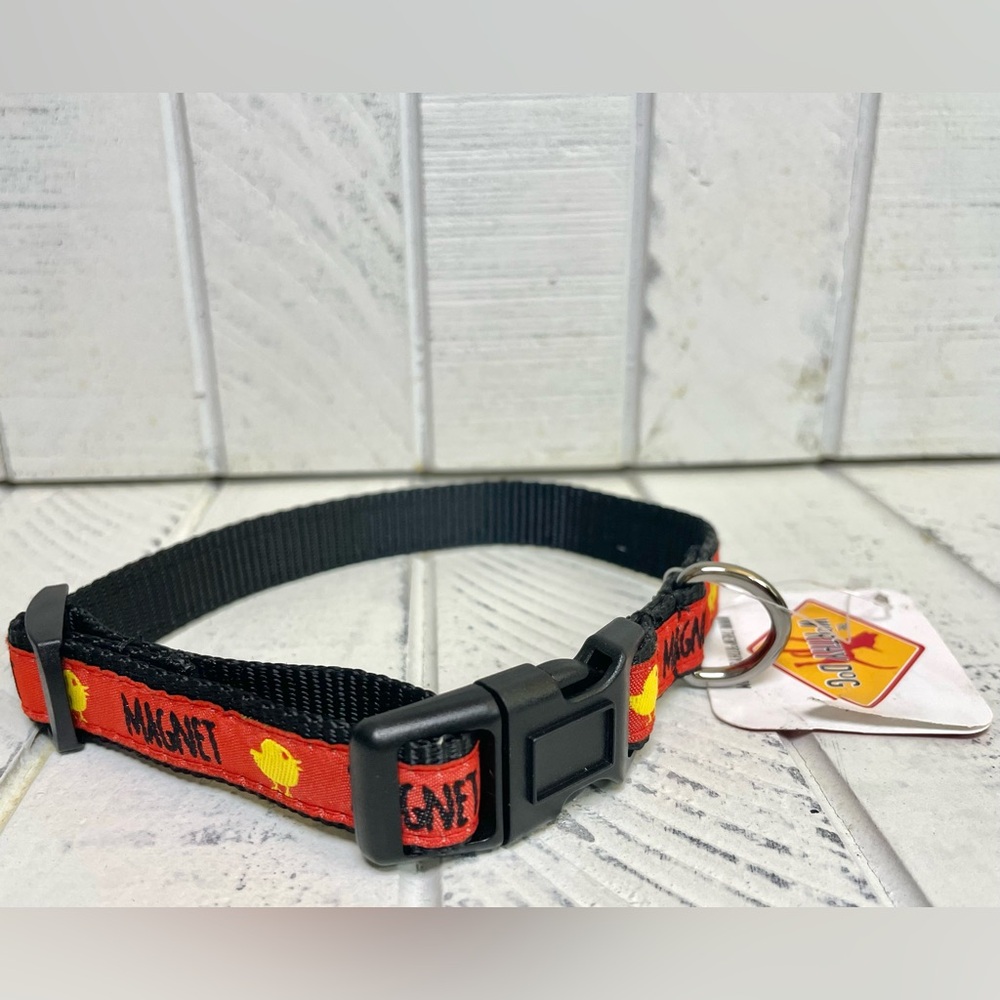 The Worthy Dog “Chick Magnet” Dog Collar Size Small 10.25”- 15.5” Color: Red NWT